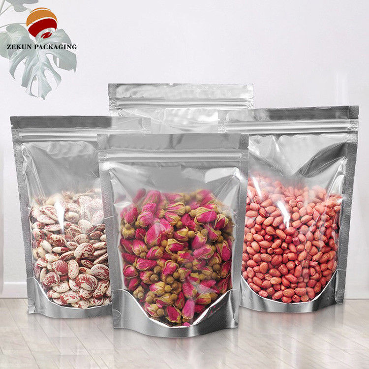 Opakowanie z tworzyw sztucznych Glossy Surface High Barrier Aluminium Foil Stand Up Pocket with Tear Notch
