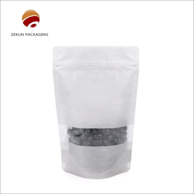 Druk grawerowy Kraft Paper Zip Lock Bag Opakowania spożywcze CMYK Kraft PE Bag