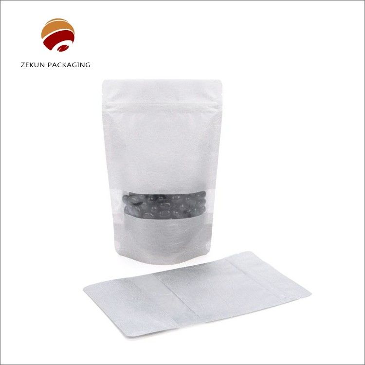 Opakowania żywnościowe Kraft Paper Zip Lock Bag Custom Size Wodność Mat lub błyszczące wykończenie