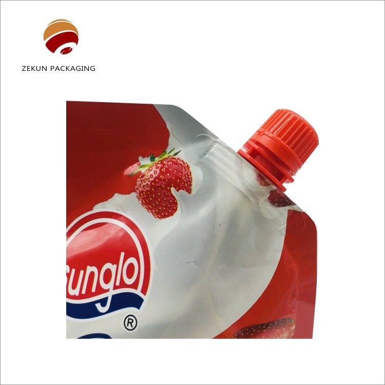 Odor Proof Custom Drink Pockets With Spout Kolorowy PET Różne rozmiary