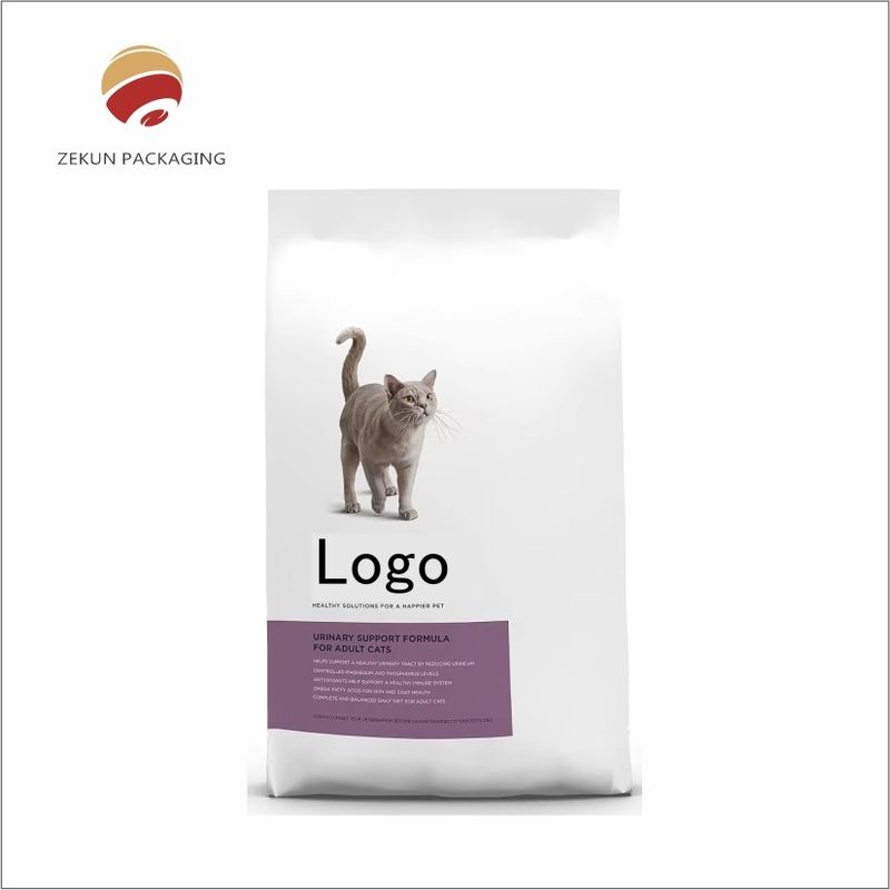 Kolorowe żywność dla zwierząt domowych na zamówienie Stand Up Pocket Pet Food Packaging with Durable Zippers
