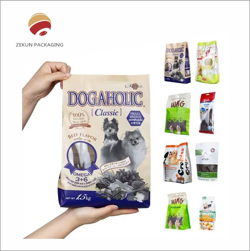 Osobisty design, kieszeń z żywnością dla zwierząt domowych z żywnymi kolorami.