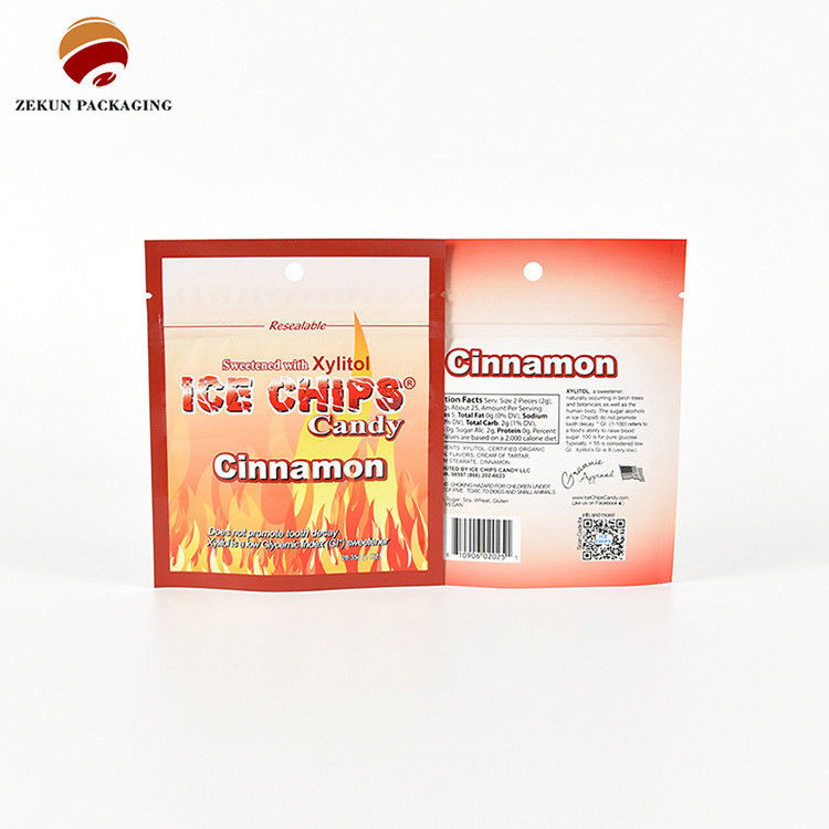 ISO/SGS Matt Brilliant Finish Ziplock Food Packaging Bag Paleta kolorów Cmyk