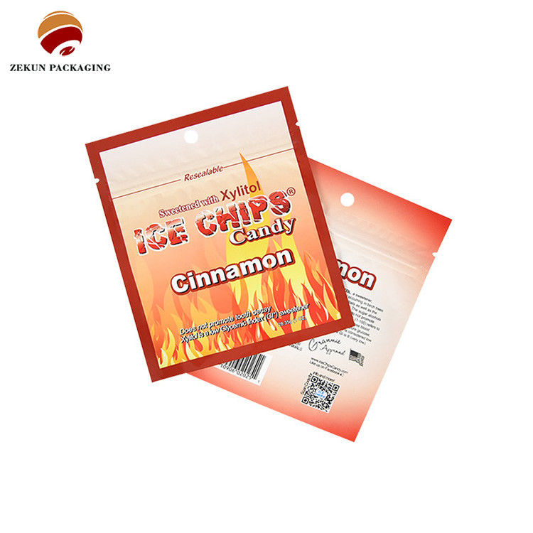 ISO/SGS Matt Brilliant Finish Ziplock Food Packaging Bag Paleta kolorów Cmyk